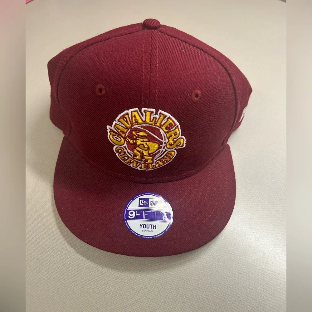 New Era Cleveland Cavaliers Maroon Snapback Hat Youth Size